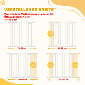 Treppenschutzgitter ohne Bohren mit Automatik für Kinder und Treppe