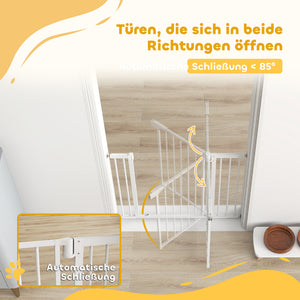 Treppenschutzgitter ohne Bohren mit Automatik für Kinder und Treppe