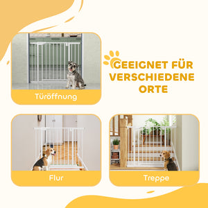 Treppenschutzgitter ohne Bohren mit Automatik für Kinder und Treppe