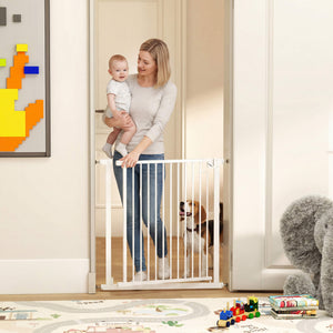 Treppenschutzgitter ohne Bohren mit Automatik für Kinder und Treppe