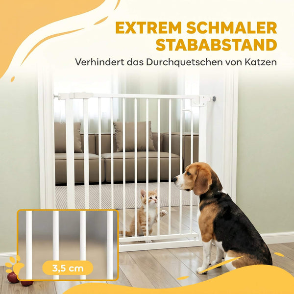 Treppenschutzgitter ohne Bohren mit Automatik für Kinder und Treppe