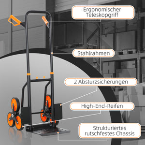 Treppensteiger Sackkarre klappbar bis 120kg Tragkraft
