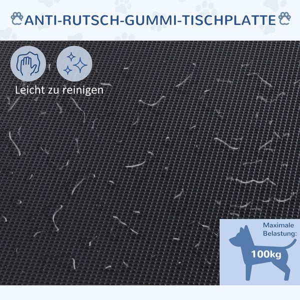 Trimmtisch höhenverstellbar klappbar mit Unterkorb für Hunde