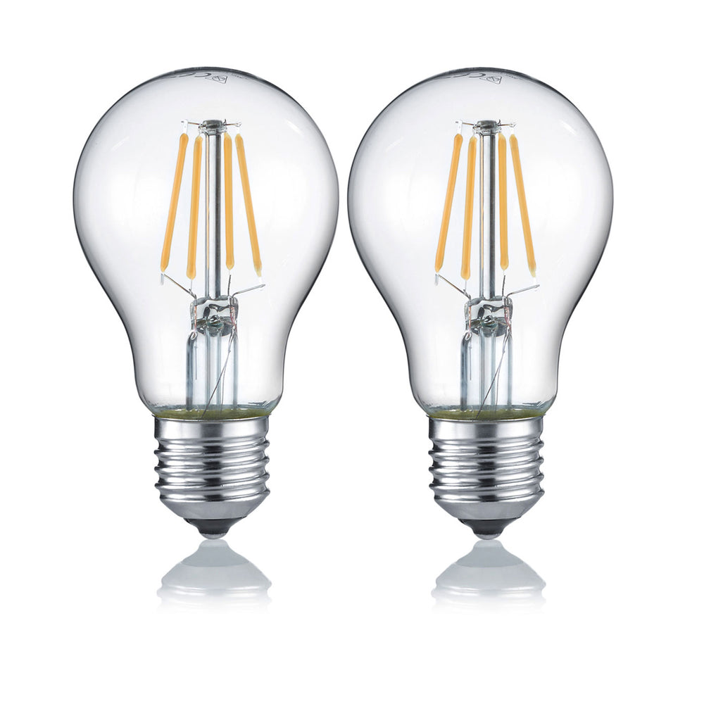Trio LED-Leuchtmittel Filament Glühbirne E27 4W warmweiss 2er Set