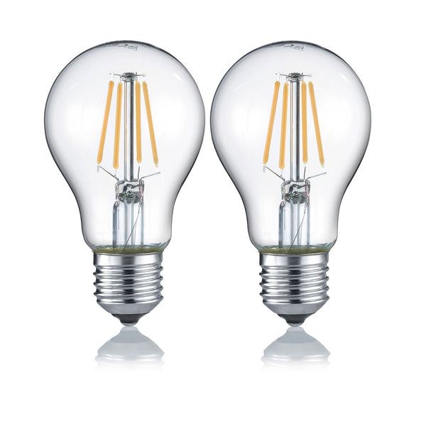 Trio LED-Leuchtmittel Filament Glühbirne E27 4W warmweiss 2er Set