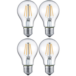 Trio LED-Leuchtmittel Filament Glühbirne E27 4W warmweiss 4er Set