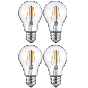Trio LED-Leuchtmittel Filament Glühbirne E27 4W warmweiss 4er Set