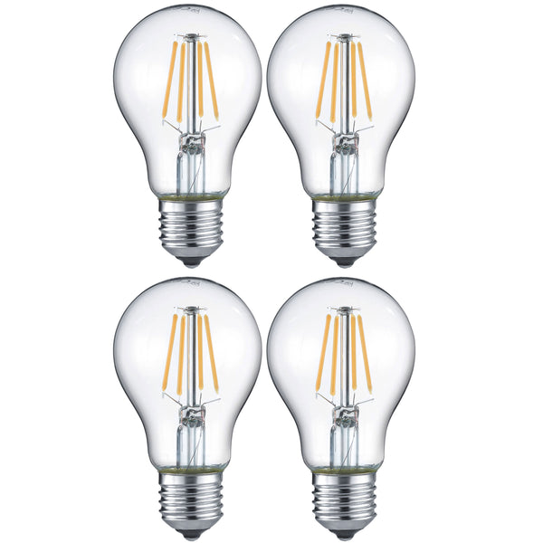 Trio LED-Leuchtmittel Filament Glühbirne E27 4W warmweiss 4er Set
