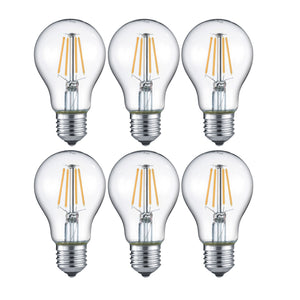 Trio LED-Leuchtmittel Filament Glühbirne E27 4W warmweiss 6er Set
