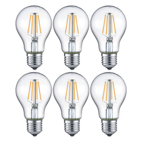 Trio LED-Leuchtmittel Filament Glühbirne E27 4W warmweiss 6er Set