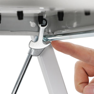 Scala pieghevole, 2 gradini, bianca