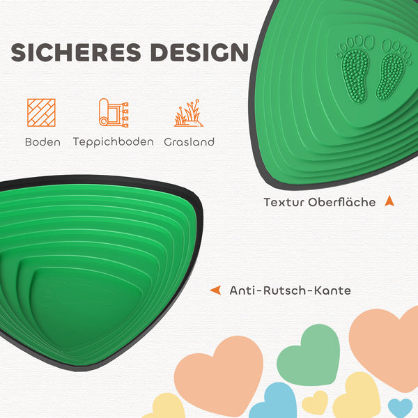 Trittsteine für Kinder rutschfest indoor und outdoor 6 Stück bunt