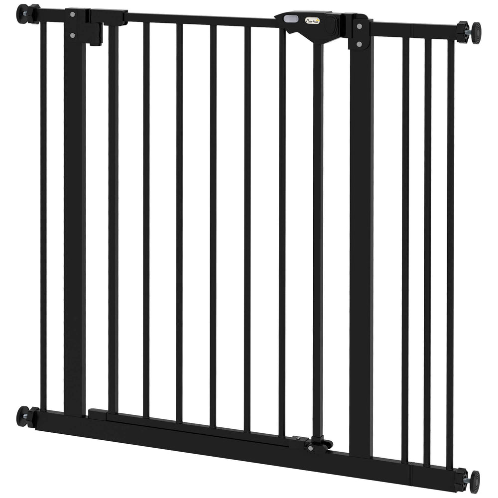 Türschutzgitter für Hunde und Haustiere 74-87cm schwarz