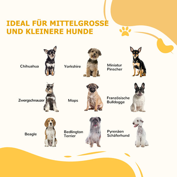 Hundegitter klappbar für kleine und mittelgrosse Hunde weiss