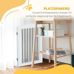 Hundegitter klappbar für kleine und mittelgrosse Hunde weiss