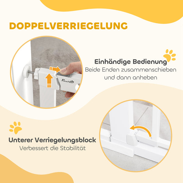 Türschutzgitter Treppenschutzgitter Hundegitter mit Klemmbefestigung Metall