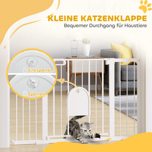 Türschutzgitter Treppenschutzgitter Hundegitter mit Klemmbefestigung Metall