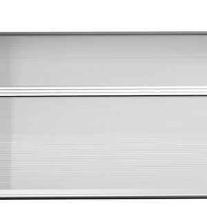 Türüberdachung Vordach wetterfest Polycarbonat 110x60cm grau