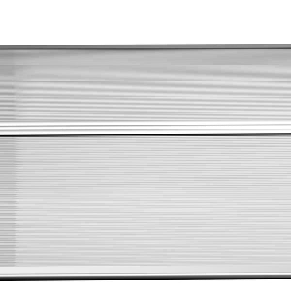 Türüberdachung Vordach wetterfest Polycarbonat 110x60cm grau