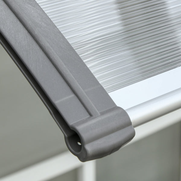 Türüberdachung Vordach wetterfest Polycarbonat 110x60cm grau