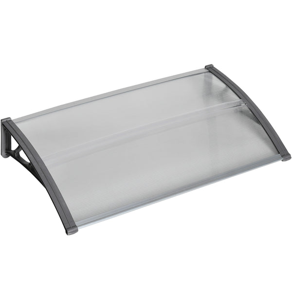 Türüberdachung Vordach wetterfest Polycarbonat 110x60cm grau