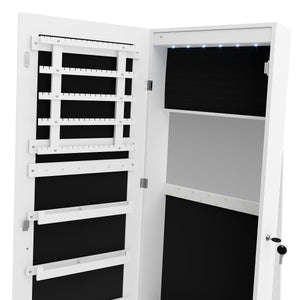 Schmuckschrank mit Spiegel ARIANA weiss