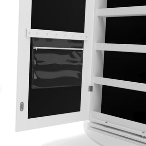 Schmuckschrank mit Spiegel ARIANA weiss