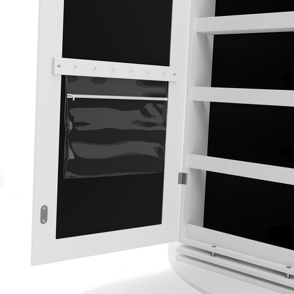 Schmuckschrank mit Spiegel ARIANA weiss