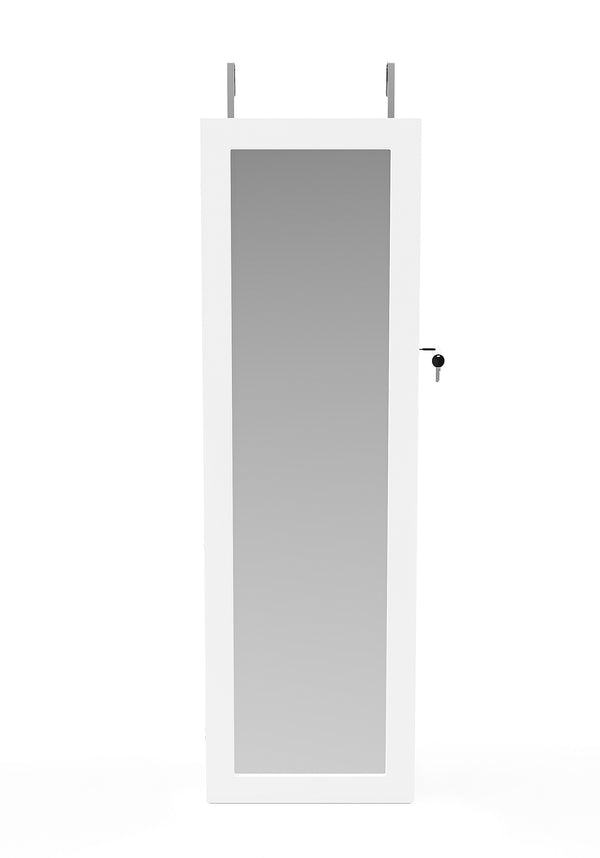 Schmuckschrank mit Spiegel BELINA weiss