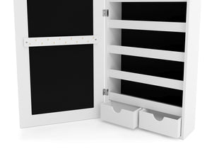 Schmuckschrank mit Spiegel BELINA weiss