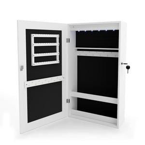 Schmuckschrank mit Spiegel DILARA weiss