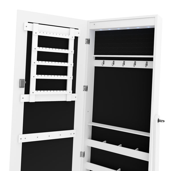 Schmuckschrank mit Spiegel ELVIRA weiss