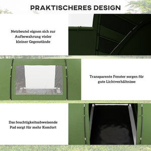 Tunnelzelt Campingzelt wasserdicht mit Bodenplane 4-6 Personen