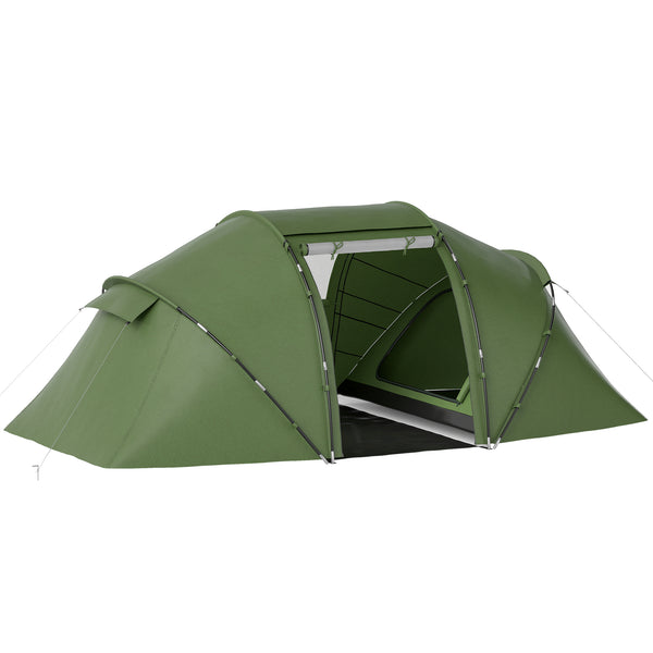 Tunnelzelt Campingzelt wasserdicht mit Bodenplane 4-6 Personen