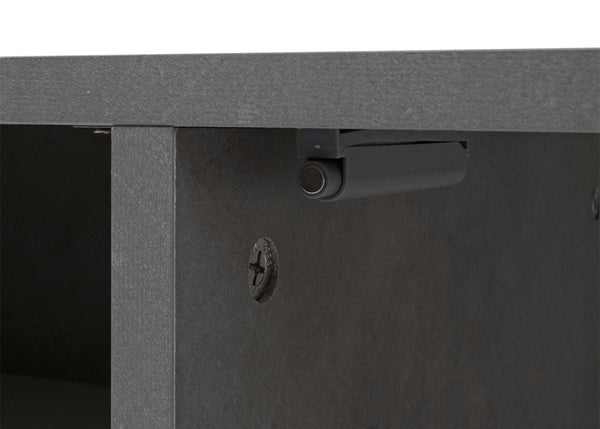 TV-Rack Lowboard Fernsehtisch 45x161x40cm Beton-Optik weiss
