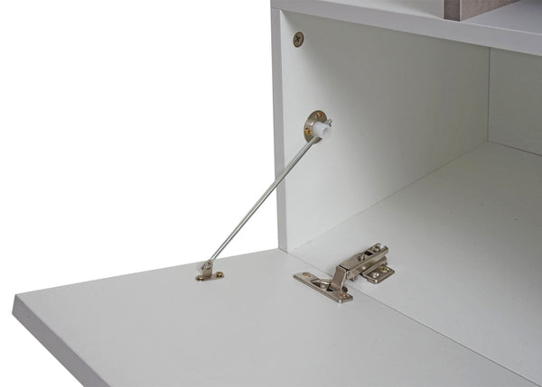 TV-Rack Lowboard Fernsehtisch 47x170x40cm Beton-Optik weiss