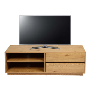 TV-Rack Fernsehtisch Lowboard Kommode mit Schublade 42x140x40cm Eiche-Optik