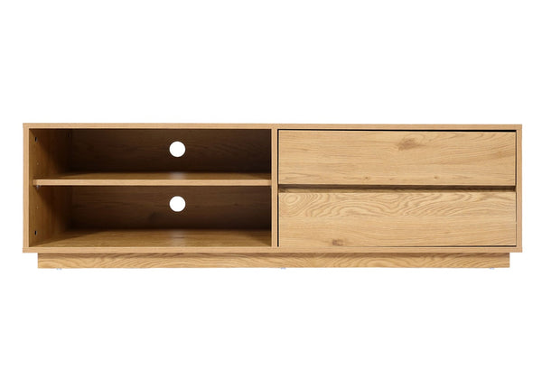 TV-Rack Fernsehtisch Lowboard Kommode mit Schublade 42x140x40cm Eiche-Optik