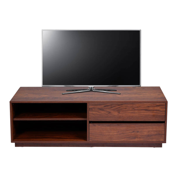 TV-Rack Fernsehtisch Lowboard Kommode mit Schublade 42x140x40cm Walnuss-Optik