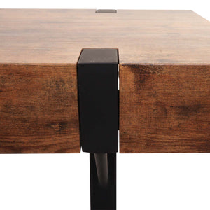 TV-Rack Fernsehtisch Lowboard Metall 42x120x40cm dunkle Wildeiche
