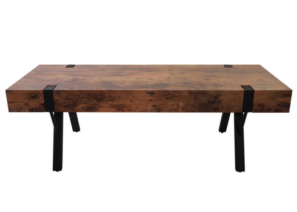 TV-Rack Fernsehtisch Lowboard Metall 42x120x40cm dunkle Wildeiche