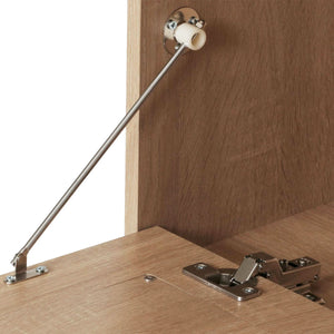 TV-Rack Lowboard TV-Schrank Kubu Rattan 56x140x41cm Eiche-Optik