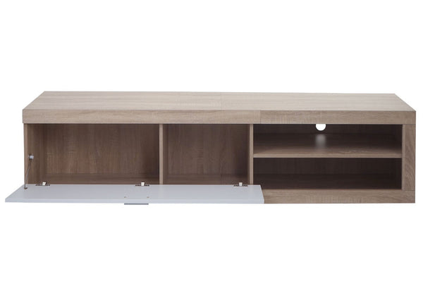 TV-Rack TV-Board Lowboard 43x180x41cm Eiche-Optik weiss
