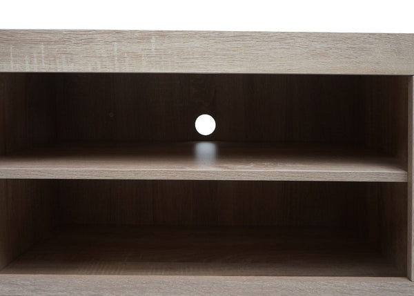 TV-Rack TV-Board Lowboard 43x180x41cm Eiche-Optik weiss
