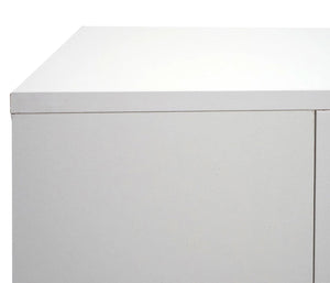 TV-Rack TV-Board Lowboard 50x144x40cm Hochglanz weiss