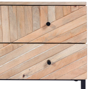 TV-Rack TV-Board Lowboard Mango Massivholz 56x145x43cm natur