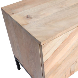 TV-Rack TV-Board Lowboard Mango Massivholz 56x145x43cm natur