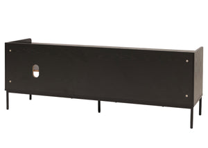 TV-Rack TV-Board Lowboard MDF 56x150x40cm Holzoptik schwarz