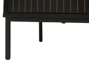 TV-Rack TV-Board Lowboard MDF 56x150x40cm Holzoptik schwarz