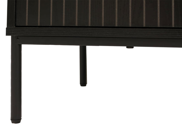 TV-Rack TV-Board Lowboard MDF 56x150x40cm Holzoptik schwarz